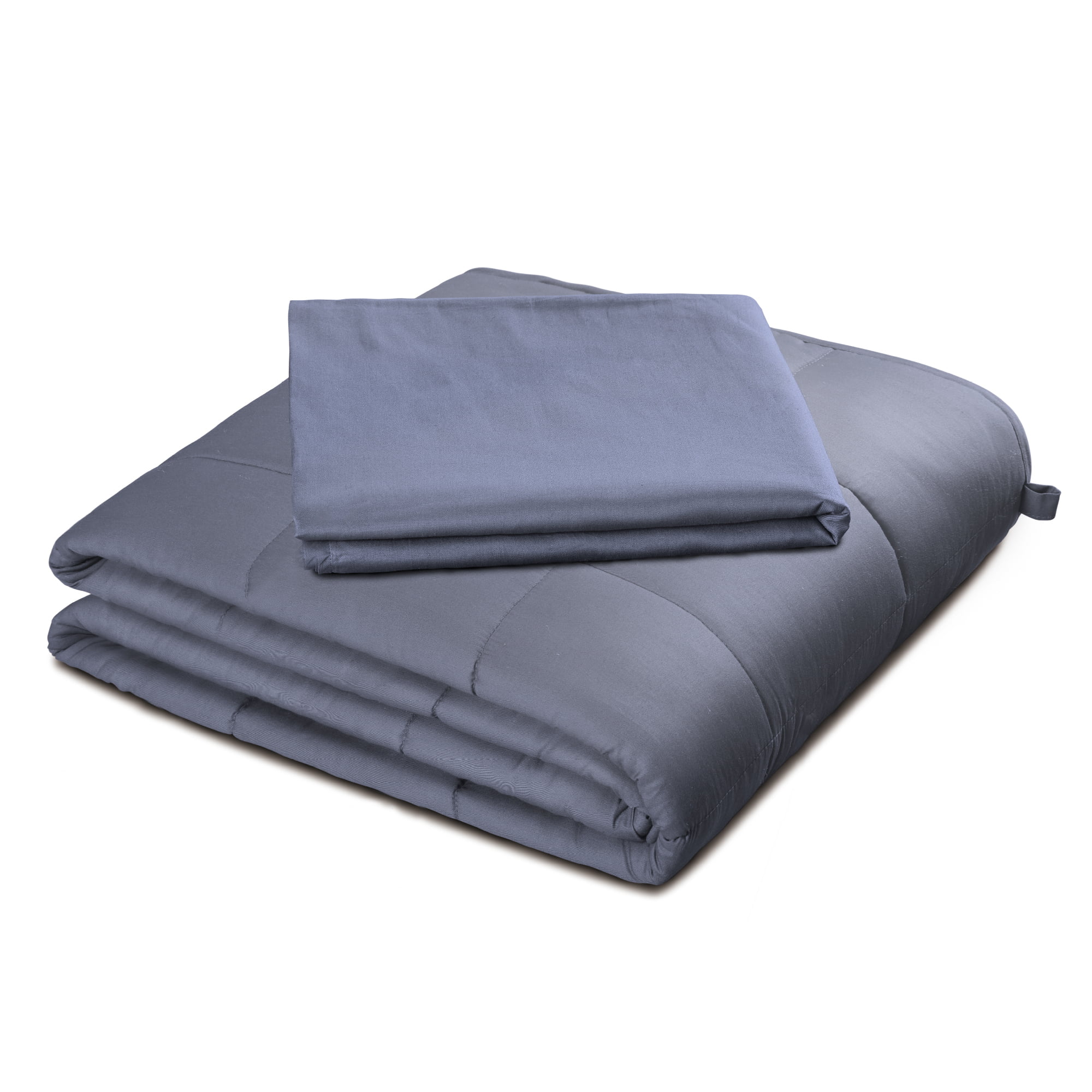 Living Essentials Weighted Blanket with Cotton Quilt Cover 15 lbs 48