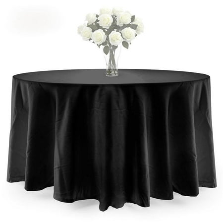 Ktaxon 90 Inch Round Tablecloth Polyester Wedding Table Cover Ktaxon 90 Inch Round Tablecloth Polyester Wedding Table Cover