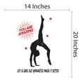thumbnail image 4 of Sports Wall Decals for Boy's Bedroom - Boy Doing Hand Stand Gymnastic Pose Wall Sticker Decal With Easy Installation Instructions Kid's Bedroom Décor Wall Sticker - Size: 14 In x 20 In, 4 of 5