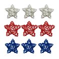 thumbnail image 2 of 9PCS 4th of July Natural Rattan Stars, Red White and Blue Wicker Rattan Stars for Independence Day Home Decor DIY Craft Vase Bowl Filler Table Decoration, 2 of 6
