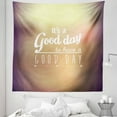 thumbnail image 1 of Wording Tapestry, Day Words with Encouragement Theme Typography Design, Fabric Wall Hanging Decor for Bedroom Living Room Dorm, 5 Sizes, Pale Yellow Pale Orange, by Ambesonne, 1 of 1