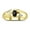 Black Star Sapphire, variant on Yellow Gold Plated Silver Classic 6X4MM Oval Amethyst & Diamond Ring - Birthstone Jewelry for Men -Size 12