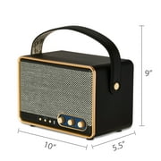 onn Large Wi-Fi Speaker with 360-Degree Directional Sound, Black