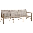 thumbnail image 1 of Crosley Furniture Ridley Coastal Wicker Outdoor Sofa in Distressed Gray/Brown, 1 of 14