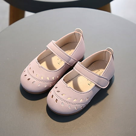 

Qazqa Fashion Autumn Girls Casual Shoes Flat Lightweight Hook Loop Solid Color Hollow Breathable Comfortable Solid Color