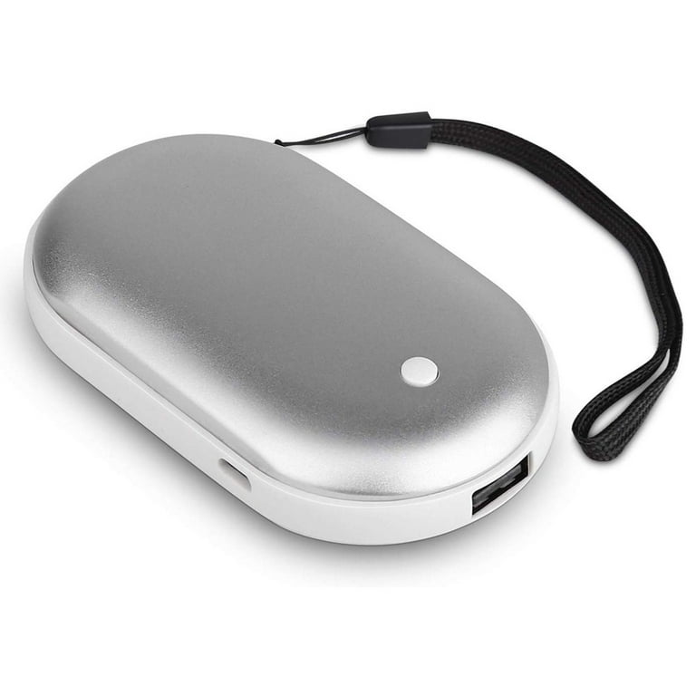 Skygenius Rechargeable USB Battery Powered Hand Warmer 5000mAh White