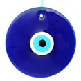 thumbnail image 1 of Ornament Erbulus Evil Eye para colgar en la pared, cristal azul, 25 cm, 1 of 6