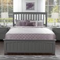 thumbnail image 3 of Mission Queen Platform Bed with Matching Footboard & Storage Drawers in Grey, 3 of 8