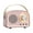 Pink, variant on Oxodoi Retro Bluetooth Speaker,Mini Wireless Portable Speaker with FM,USB,SD Card,AUX Support,3W Stereo Sound
