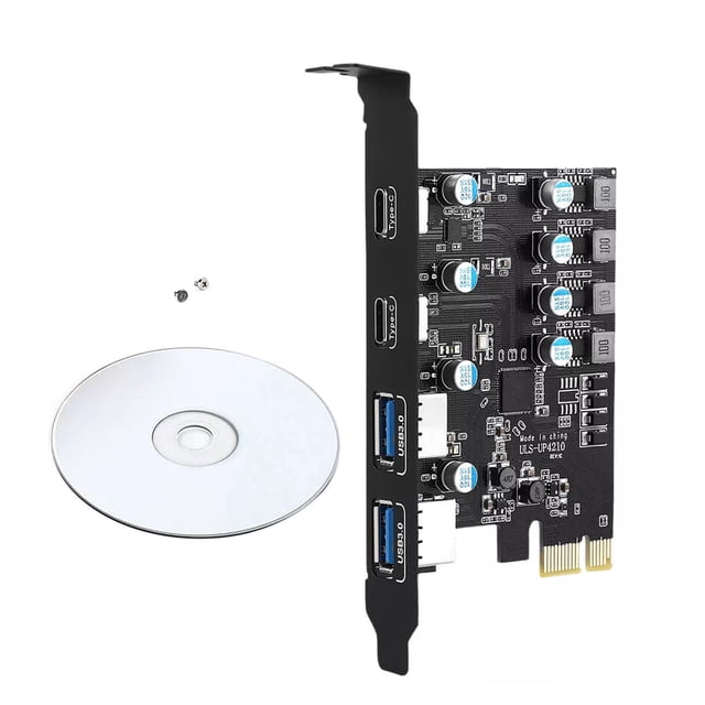 JIAHAOO USB Expansion PCIE Card for Seamless Performance - Adds 4 High-Speed Ports, Enhances USB Capabilities