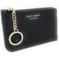 thumbnail image 2 of Kate Spade New York Medium L-Zip Leather Card Holder Keychain Black, 2 of 5