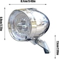 thumbnail image 3 of USB Rechargeable Bike Headlight, Retro LED Front Light for Mountain Bikes, High-Brightness Cycling Equipment for Night Riding, 3 of 3