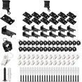 thumbnail image 1 of Accessories Kits for 12Ft Flexible Bendable Curtain Track Ceiling Wall Mount - Include Curtain Track Rollers, Stainless Steel Track Clips, Wall & Ceiling Mount Brackets, End Caps, 1 of 7