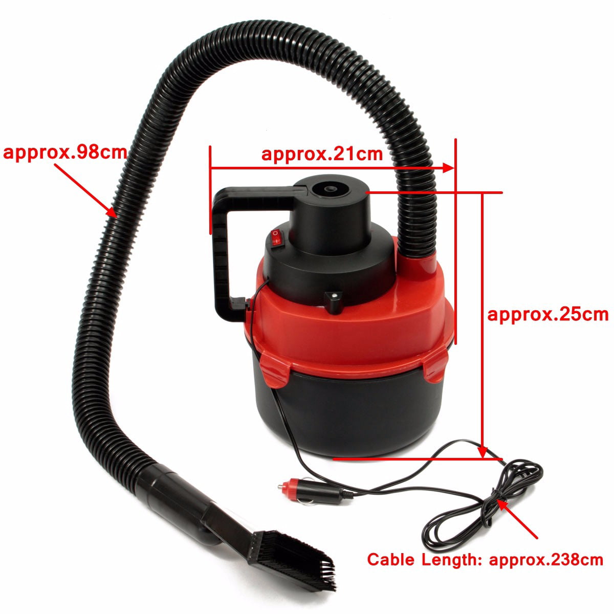 Powerful Hand Held Car Vacuum Cleaner Sweeper Hoover Home Wet & Dry Van 12V Portable Vacum Ac45