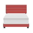 thumbnail image 4 of Boyd Sleep Napoli Red Faux Leather Full Size Fully Upholstered Platform Bed Frame with Adjustable Headboard, Qualified Box Spring or Foundation Required for Use, 4 of 7