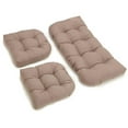 thumbnail image 2 of U-Shaped Twill Tufted Settee Cushion Set (Set of 3) - Toffee, 2 of 2