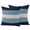 Blue, variant on 2 Pack Outdoor Waterproof Throw Pillow Covers,Country Wood Board Gray Purple Decorative Square Patio Pillowcases for Chair Couch Sofa 16x16in