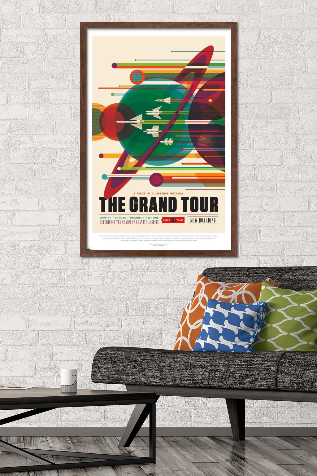 NASA - The Grand Tour Wall Poster, 22.375" x 34" Framed