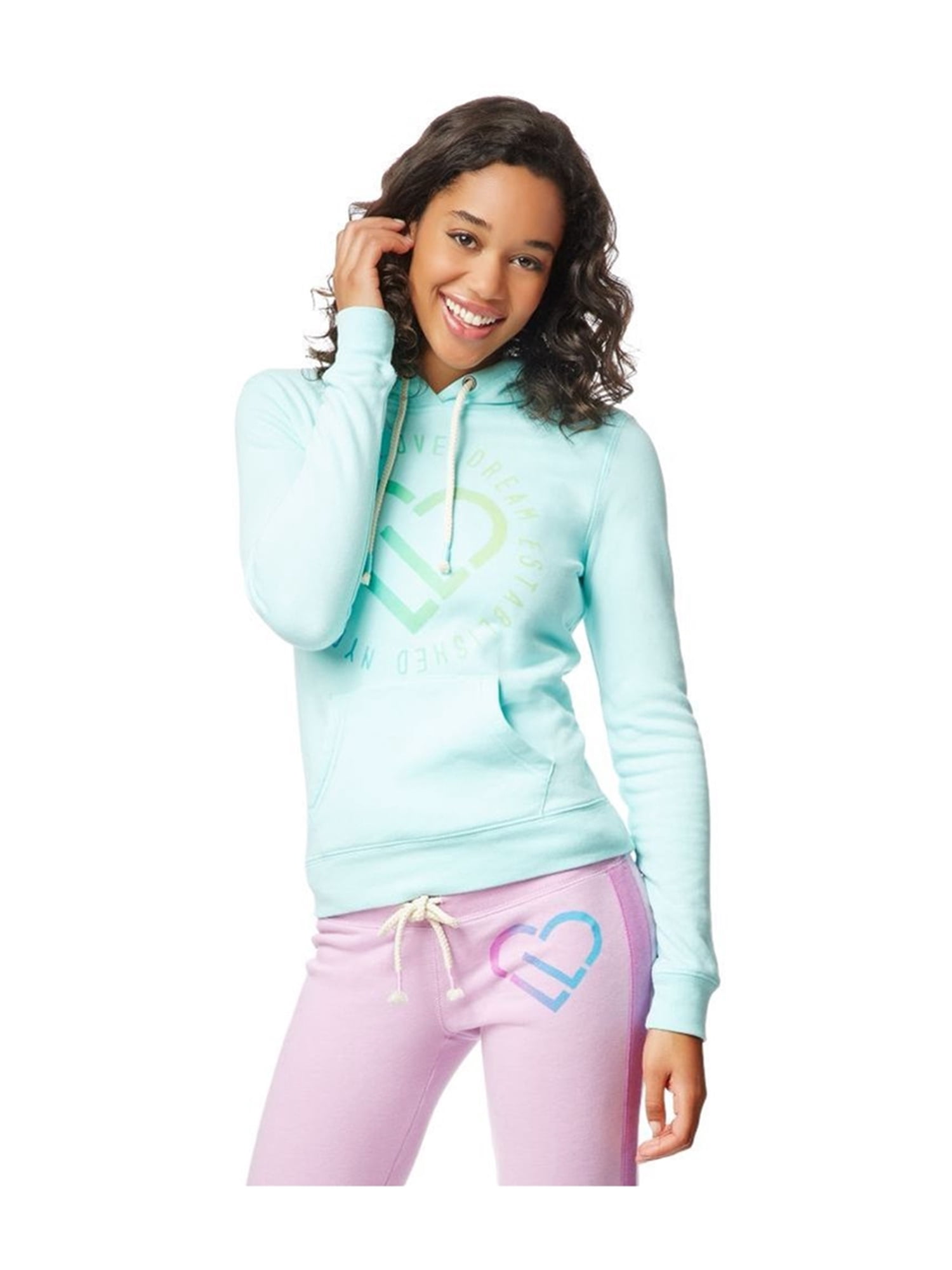 Aeropostale Juniors Lld Circle Signature Popover Hoodie Sweatshirt 114