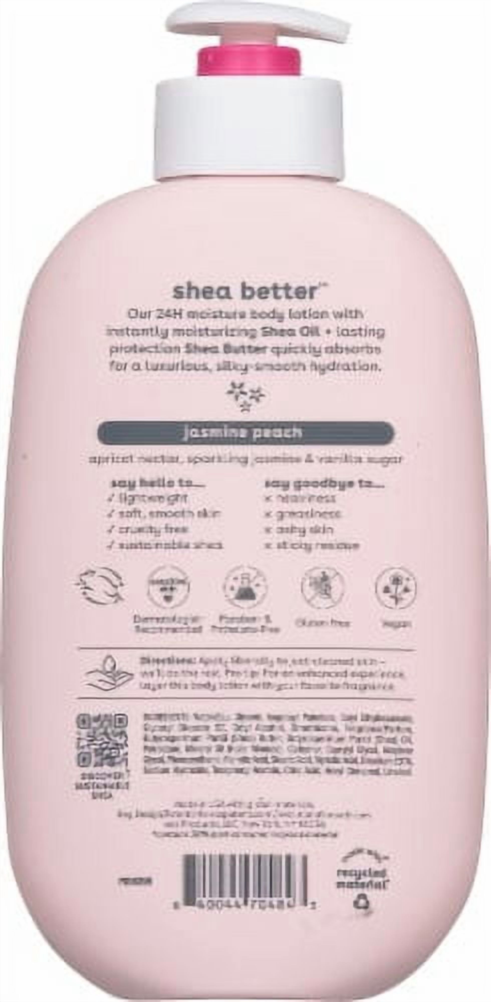 (5 pack) EOS Shea Better Jasmine Peach 24H Moisture Body Lotion 16 OZ - pack of 1