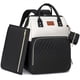 thumbnail image 1 of Mochila ROSEGIN, bolsa de pañales para bebés, 35 L, impermeable, color negro y blanco, 1 of 6