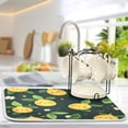 thumbnail image 5 of Kitchen Drying Mat 16x18In Drying Dish Mat Dish Drying Mats Kitchen Countertop Multi-Function Drain Drying Mat Kitchen Table Cute Smile Lemon, 5 of 8