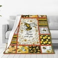 thumbnail image 3 of Bee Blanket Honey Bee Decor Throw Blankets Cozy Fleece Flannel Blanket Soft Warm Plush Lightweight Blanket Bees Themed Gifts for Women Men Boys Girls Adults Kids for Couch Sofa Bed 40"X50", 3 of 6