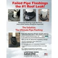 thumbnail image 4 of Lifetime 3" Ultimate Pipe Flashing for Metal Roofs (Kynar Bronze), 4 of 4