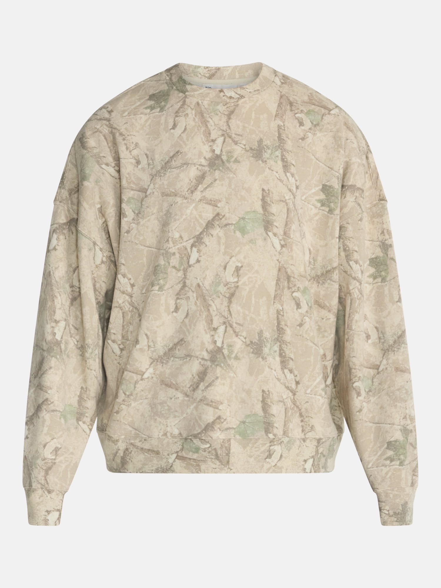 No Boundaries Crewneck Fleece Sweatshirt with Long Sleeves, Men's XS-4XLT