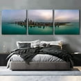 thumbnail image 6 of Epic Art 'Cloudy Winter in Chicago' by Epic Portfolio, Acrylic Glass Wall Art, 3 Piece Set, 108" x 36", 6 of 8
