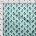 thumbnail image 2 of oneOone Georgette Viscose Fabric Leaves & Floral Block Print Fabric By The Yard 42 Inch Wide, 2 of 4