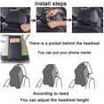thumbnail image 4 of Reposacabezas de coche - Cojín de asiento de coche para conductor, pasajero, almohada de espuma viscoelástica para el cuello, cómodo, negro, 4 of 5