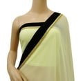 thumbnail image 4 of Atasi Indain Women's Designer Sari Light Yellow Georgette Saree With Blouse Piece, 4 of 7
