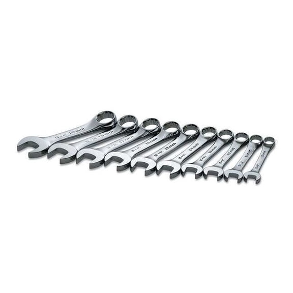 Sk Professional Tools Combo Wrench Set,Short,10-19mm,10 Pc 86240