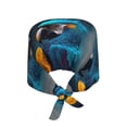 thumbnail image 2 of Vsdgher Modern Style Blue Parrot Men Women Adjustable Cap Working Hat Tie Back Cap, Work Cap, 2 of 7