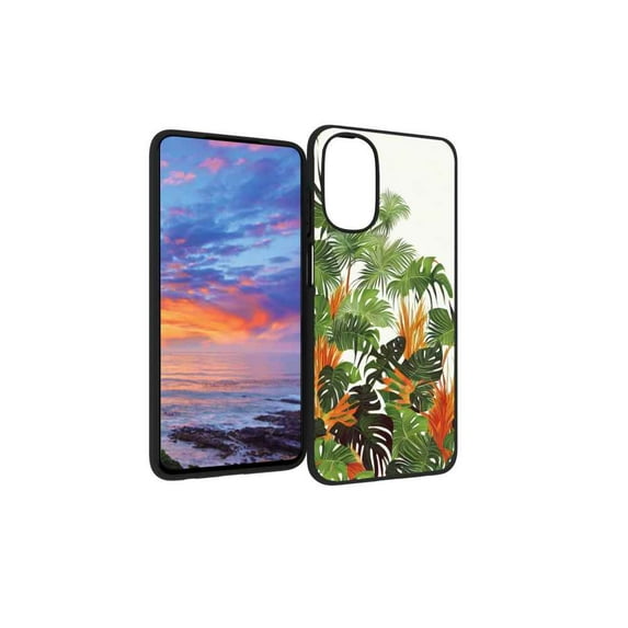 Compatible with Moto G 5G 2022 Phone Case, Tropical-4-2 Case Men Women, Flexible Silicone Shockproof Case for Moto G 5G 2022