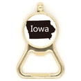 thumbnail image 1 of Iowa America USA Map Outline Beer Bottle Cap Opener Stainless Steel Key Chain, 1 of 3