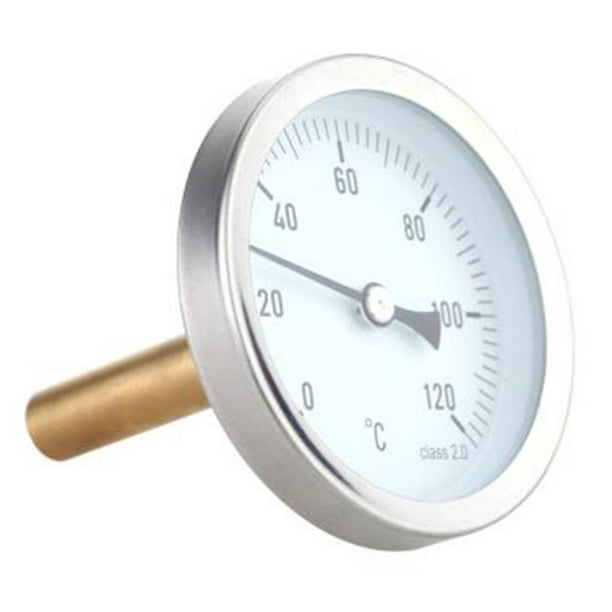 Thermomètre de tuyau d'eau chaude en aluminium étanche à l'eau 0