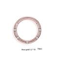 thumbnail image 2 of Qarigey 10 piezas de anillo de nariz de acero inoxidable anticorrosivo de diamantes de imitación electrochapado elegante cuerpo Loop Ropa, zapatos y accesorios Miscelánea Oro rosa 1.2x10mm Qarigey AP012804-02, 2 of 6