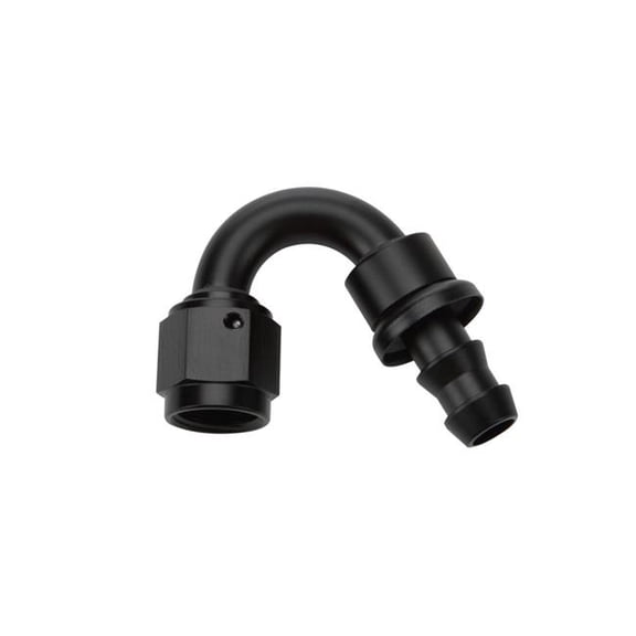 Allstar Performance ALL49472 -6AN 150 deg Pushlock Hose End Elbow, Black