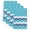 Blue, variant on Ombre Teal Blue Kitchen Towels Set of 4, Modern Abstract Waves Morocco Striped Absorbent Dish Towels for Kitchen, Microfiber Hand Towel, Quick Drying Tea Towel for Cleaning Decorative Dishcloths