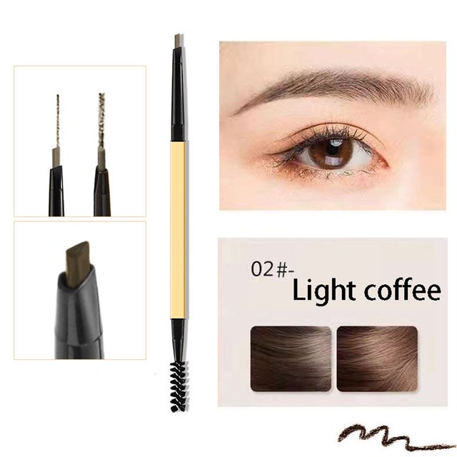 Lápiz De Cejas De Doble Cabeza De 5 Colores De Larga Duración Impermeable