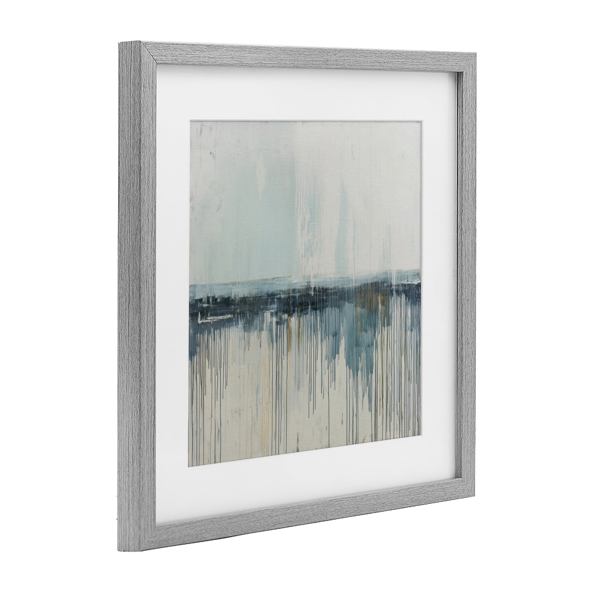Stupell Industries Acrylic Drift Abstract Gray Framed Print Under Glass, design by Svetlana Aleynikova