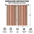 thumbnail image 2 of Blackout Kids Curtains,Brown Geometric Striped Pattern Childrens Insulated Curtains Set Of 2,Bedroom Essentials,Toddler Room Decor 42x84in(106x213cm), 2 of 5