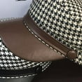 thumbnail image 3 of YooGuoGuo Newsboy Cap Octagonal Cap for Women Plaid Leather Visors Vintage Winter Berets Ladies Hat Spring Paperboy Hat, 3 of 7