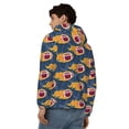 thumbnail image 4 of Kdxio Burning Rugby Balls Print Men Hoodies Casual Hoodies for Men with Zip Pockets Full Zip Long Sleeve Sweatshirt Sports Hooded Jacket-Large, 4 of 5