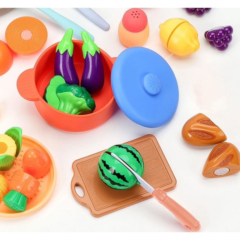 KOPPOP Toddler Kitchen Set with 20+ Play Food & Accessories photo 2
