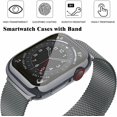thumbnail image 2 of Metal Magnetic Bands Compatible for Apple Watch Band 40mm with Case, Stainless Steel Milanese Mesh Loop Replacement Strap Compatible with iWatch Series SE 6/5/4/3/2/1(Space Gray,40MM), 2 of 9