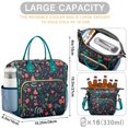 thumbnail image 5 of Pioneer Flower Floral Print Pattern Womens Lunch Box for Work,Insulated Large Lunch Bag for Tween and Teen,Loncheras Para Mujer,Leakproof Adult Lunch Bag for Work,Beach,Travel,Picnic,Camping, 5 of 7