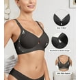 thumbnail image 5 of Sharicca Womens Seamless T-shirt Bra Wireless Comfort Bralette Smoothing Eeveryday Bras, 5 of 7